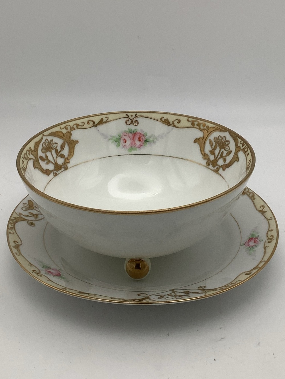 Vintage Had Painted Nippon Footed Bowl